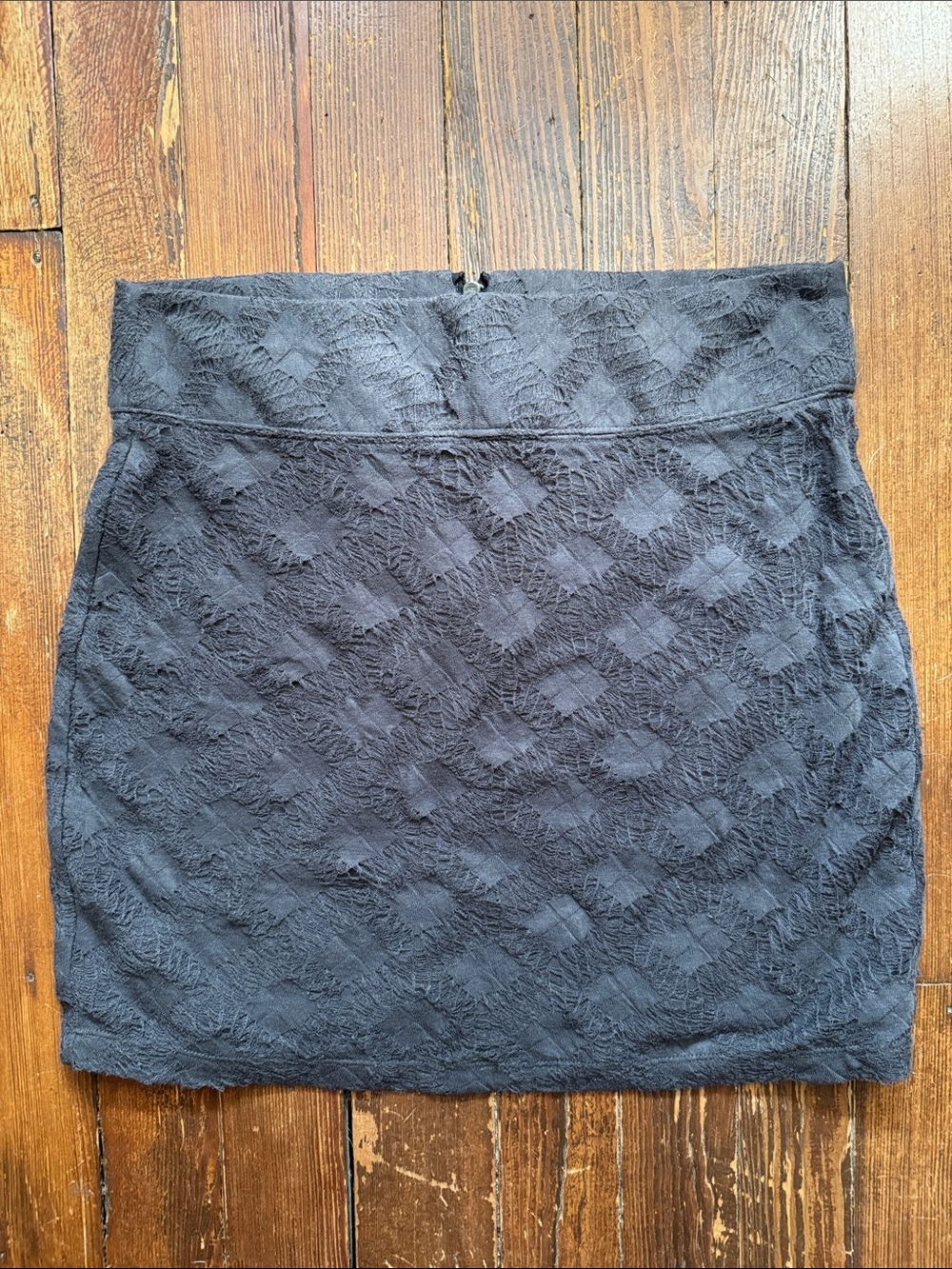 Zip Back Lace Mini Skirt